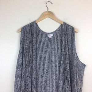 LuLaRoe Blue Gray Joy Women's Duster XL